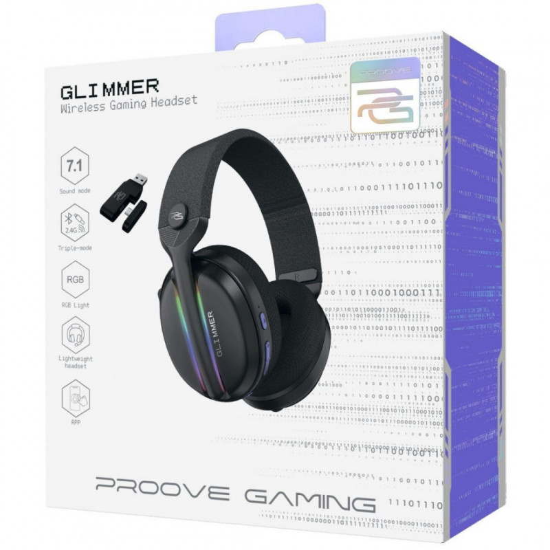 Беспроводная игровая гарнитура Proove Gaming Glimmer (APP) White/Purple (WHGL00022017)