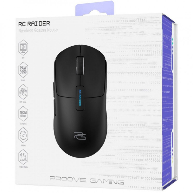 Бездротова ігрова миша Proove Gaming RC Raider 8K Black (WMRR00122001)