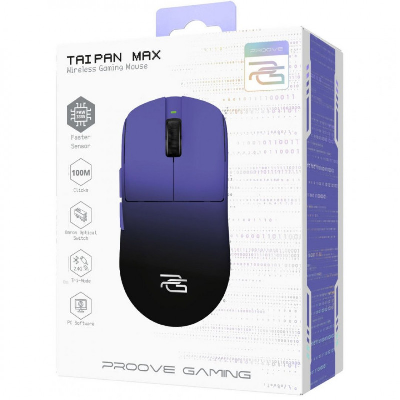 Бездротова ігрова миша Proove Gaming Taipan Max Black/Purple (WMTPM0022016)