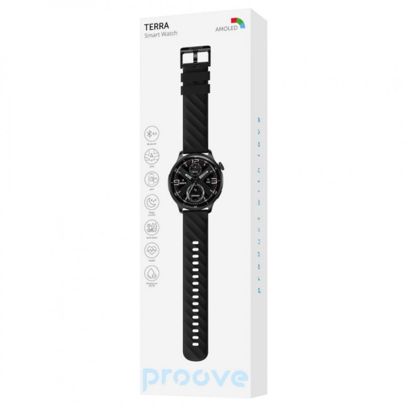 Смарт-часы Proove Terra with GPS Black (SWTR00006401)