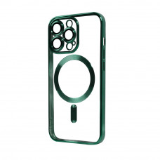 Прозрачный чехол Chrome Case MagSafe для iPhone 14 Pro Green