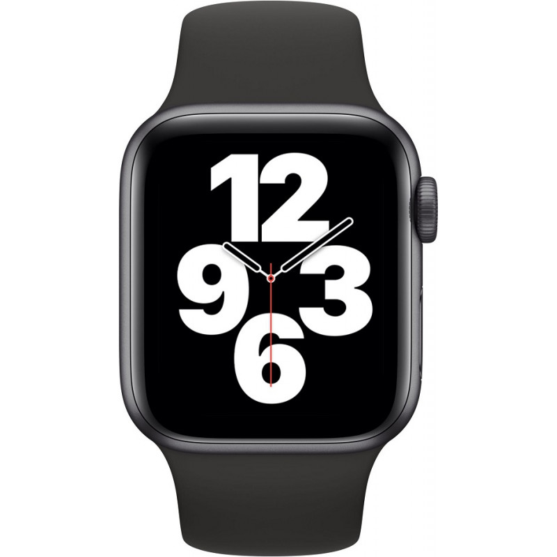 Apple Watch SE GPS 40mm Space Gray Aluminum Case with Black Sport Band (MYDP2) Восстановленный