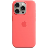 Чехол Silicone Case MagSafe & SplashScreen iPhone 15 Pro Max Guava