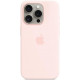 Чехол Silicone Case MagSafe & SplashScreen iPhone 15 Pro Max Light Pink