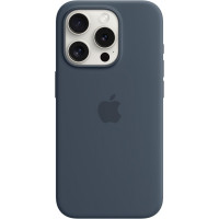 Чехол Silicone Case MagSafe & SplashScreen iPhone 15 Storm Blue