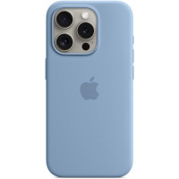 Чохол Silicone Case MagSafe та SplashScreen для iPhone 15 Winter Blue