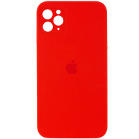Силиконовая накладка Silicone Case Square iPhone 11 Red