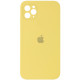 Силиконовая накладка Silicone Case Square iPhone 12 Pro Max Yellow