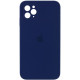 Силиконовая накладка Silicone Case Square iPhone 12 Pro Max Navy Blue