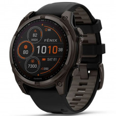 Смарт-часы Garmin Fenix 8 47mm Sapphire Solar Carbon Gray DLC Titanium/Black Silicone Band (010-02906-10/11/70)
