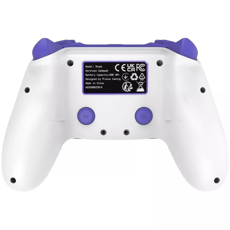Бездротовий геймпад Proove Gaming Skadi White/Purple (PS4/PC) (WGSK00022016)