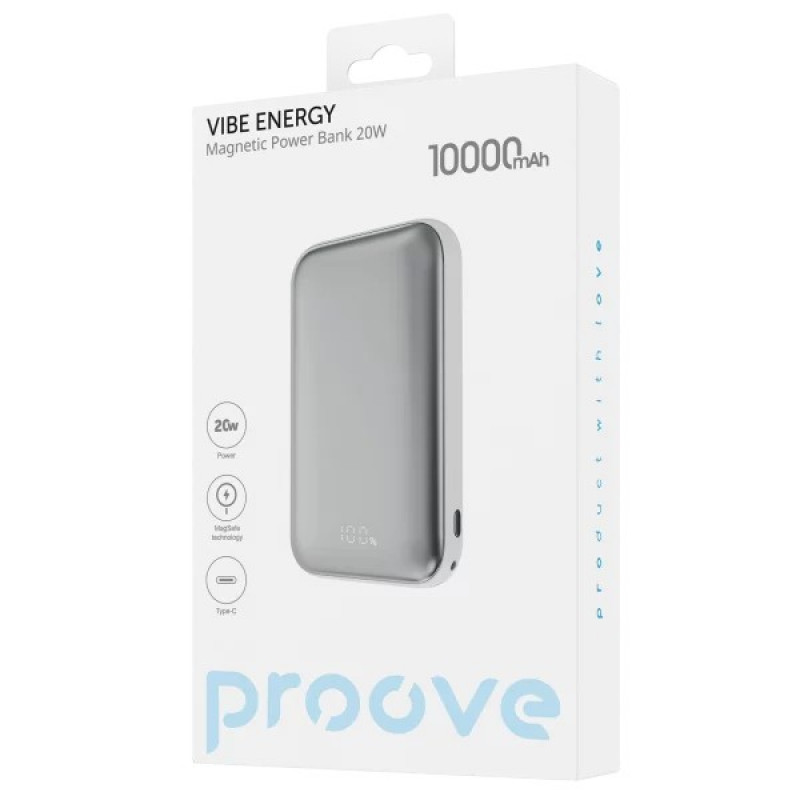 Мобильный Power Bank Proove Vibe Energy 10000mAh White