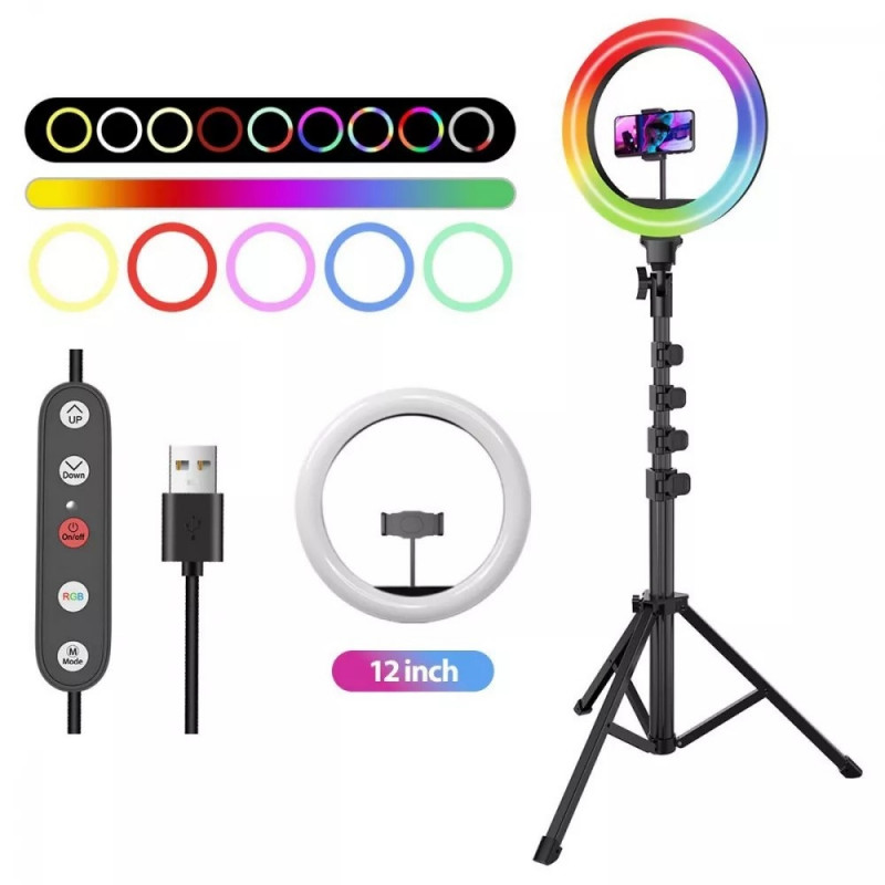 Кольцевая RGB лампа 12см Proove Halo White (PLRL12100401)