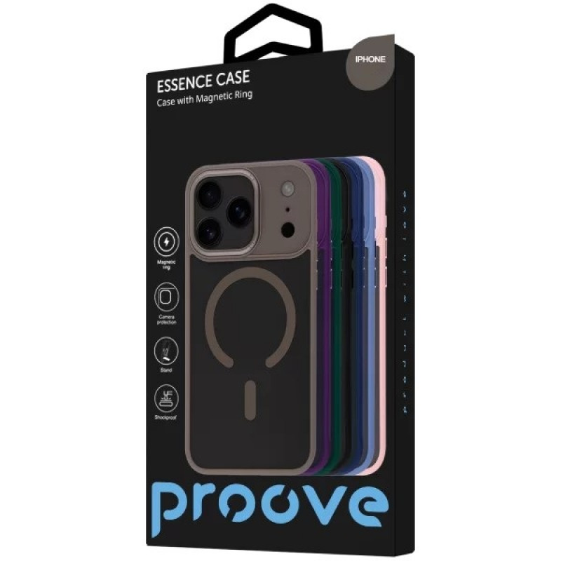 Чехол Proove Essence Case with MagSafe для iPhone 17 Black (PCECIP170002)