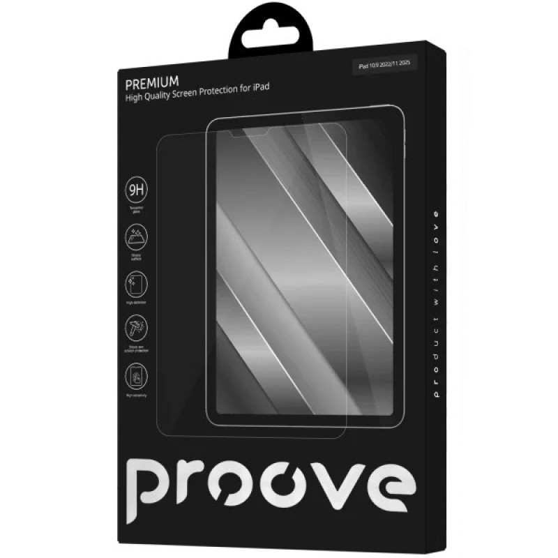 Защитное стекло Proove Premium для iPad 10.9 2022/11 2025 (PGPPFI109000)