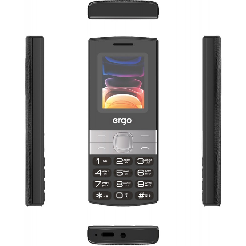 Мобільний телефон Ergo B185 Dual Sim Black
