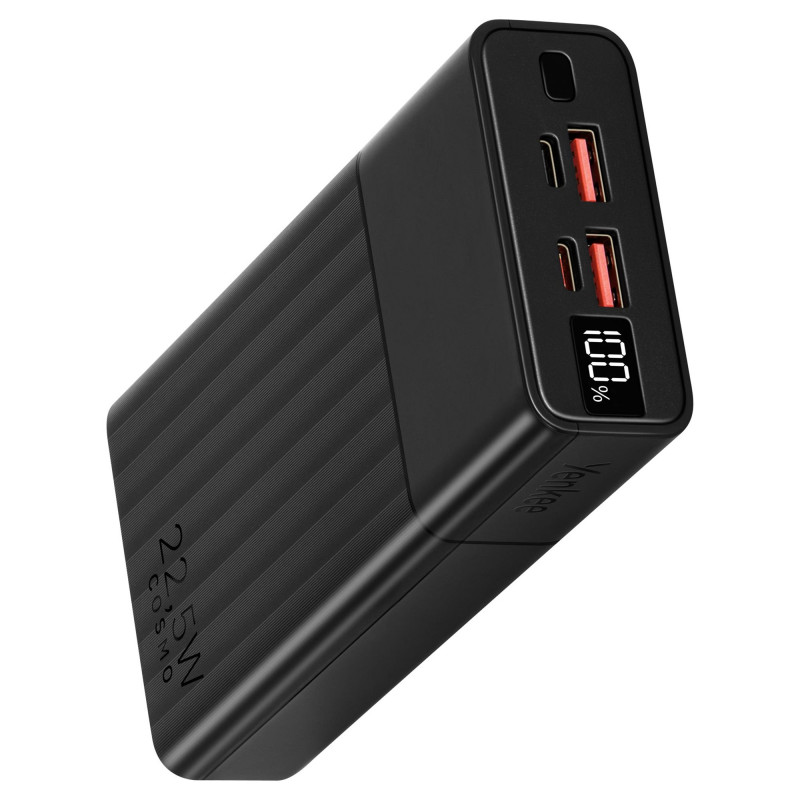 Зовнішній акумулятор Power Bank Yenkee YPB 2031 20000mAh PD20W + QC22.5W Black