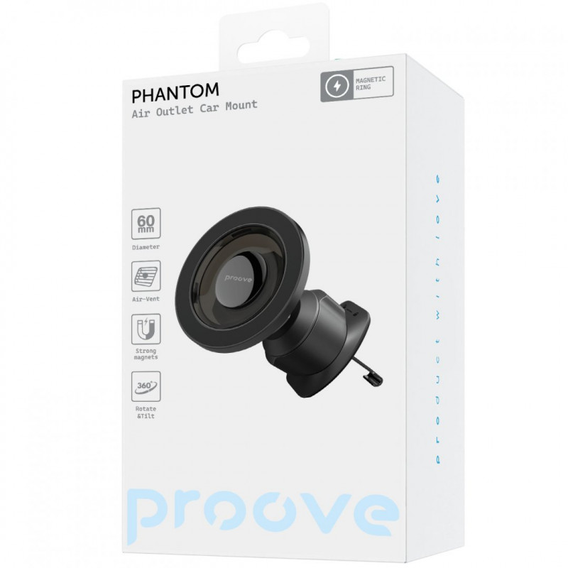 Автомобільний тримач Proove Phantom Air Outlet Car Mount Black (CHPM00000001)