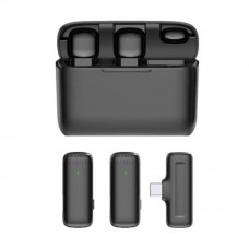 Петличний мікрофон бездротовий J13 Lightning Black
