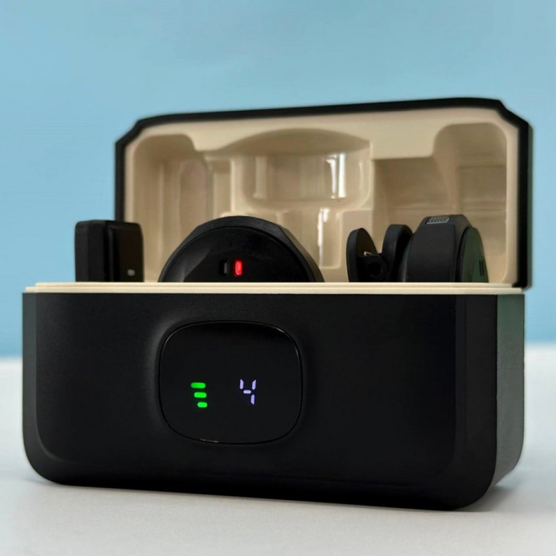 Петличний мікрофон бездротовий Q8 Type-C Black