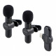 Петличний мікрофон бездротовий Remax K10 1 to 2 Type-C