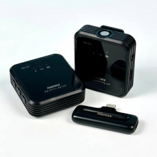 Петличний мікрофон бездротовий Remax K12 Square One-to-One Lightning