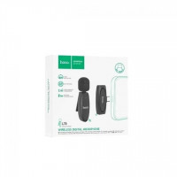 Петличний мікрофон бездротовий Hoco L15 Dual-mic Lightning/Type-C
