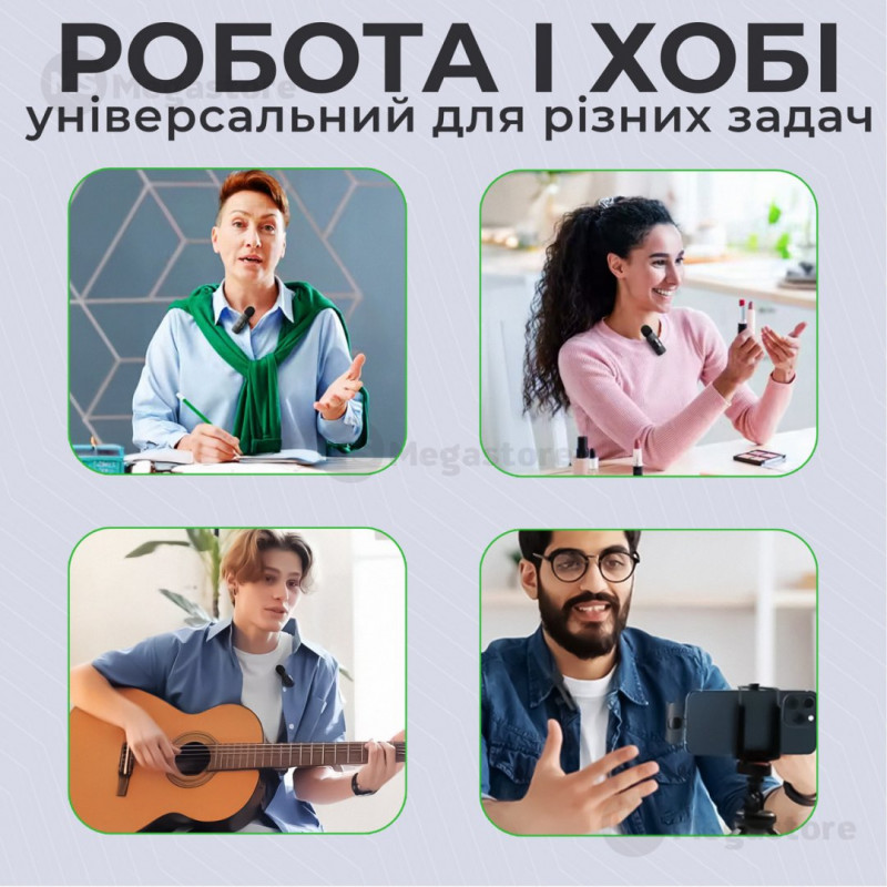 Петличний мікрофон бездротовий Hoco L15 Type-C
