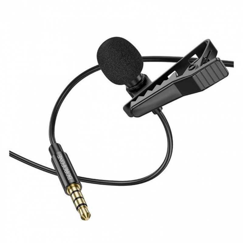 Петличний мікрофон Borofone BFK11 Elegant 3.5mm