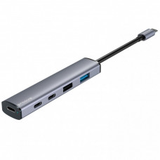 Type-C хаб Proove Arc Link 5 in 1 (2 USB 3.0 + 3 Type-C 3.0) Silver (HBAL00222024)