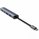 Type-C хаб Proove Arc Link 5 in 1 (2 USB 3.0 + 3 Type-C 3.0) Silver (HBAL00222024)