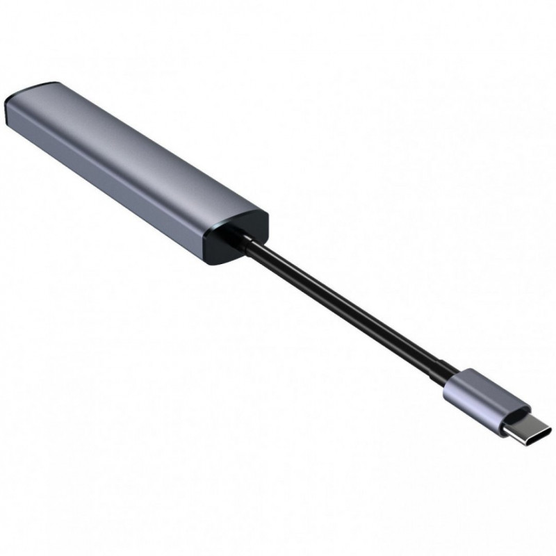 Type-C хаб Proove Arc Link 5 in 1 (2 USB 3.0 + 3 Type-C 3.0) Silver (HBAL00222024)