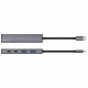Type-C хаб Proove Arc Link 5 in 1 (2 USB 3.0 + 3 Type-C 3.0) Silver (HBAL00222024)