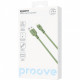 Кабель Proove Rebirth USB to Lightning 2.4A (1m) Green (CCRE12001111)