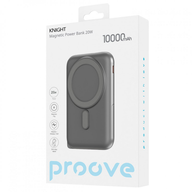 Павербанк Proove Knight 10000mAh 20W Dark Gray (PBGI20012205)