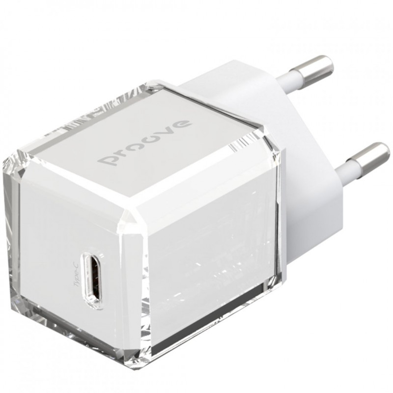 Мережевий зарядний пристрій Proove Pure GaN 30W Type-C White (WCPU30012202)