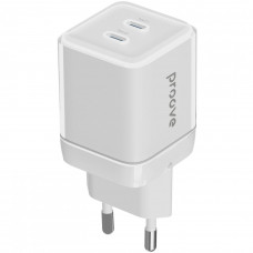 Сетевое зарядное устройство Proove Pure GaN Max 67W 2 Type-C White (WCPU67022202)