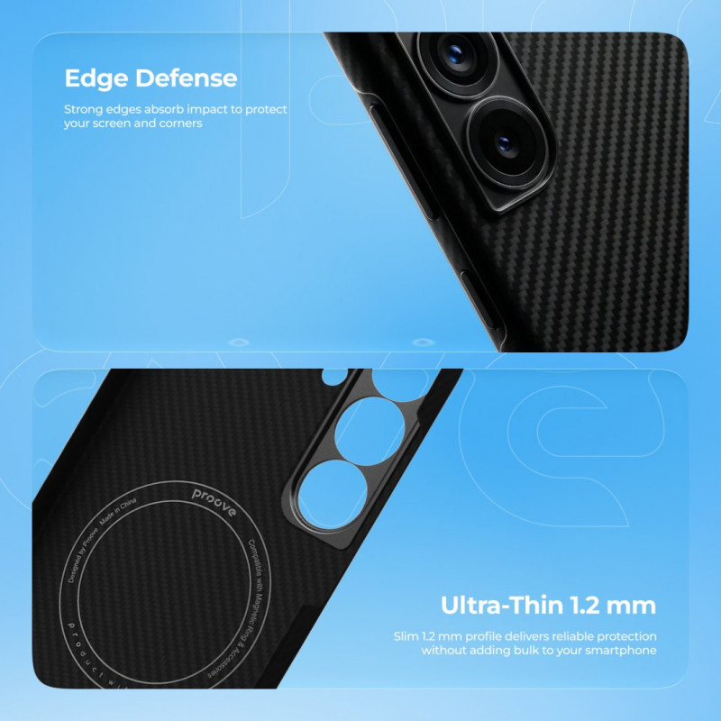 Чохол Proove Carbon Slim MagSafe для Samsung Galaxy S25 Ultra (PCCSSGSU2502)