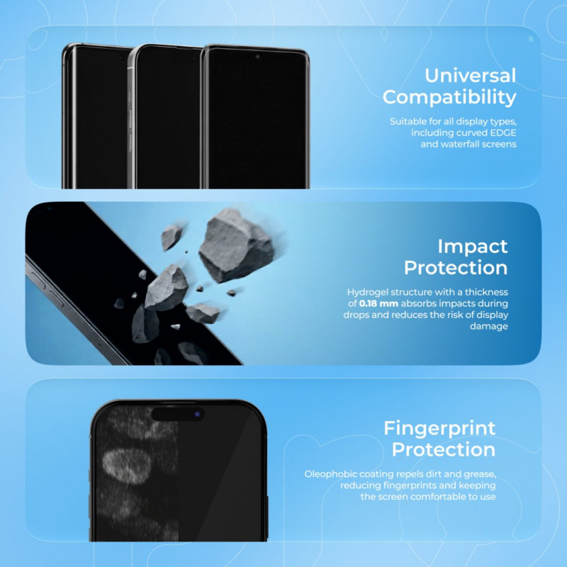 Захисна гідрогелева плівка Proove Hydrogel Pro Clear (GGPR11801150)