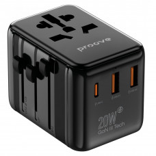 Універсальний адаптер Proove Trip 20W Black (TATL20310001)
