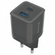 Мережевий зарядний пристрій Proove Pure GaN Plus 30W (Type-C + USB) Black (WCPU30111201)