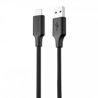 Кабель Proove Striped Silicone USB to Lightning (1m) Black (CCSS00001101)