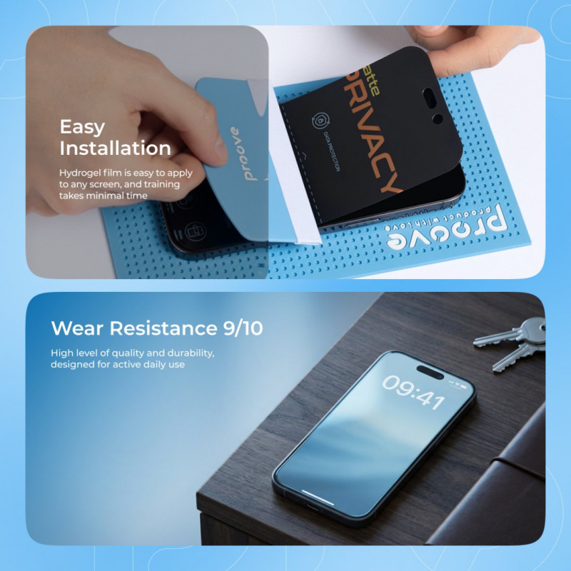 Захисна гідрогелева плівка Proove Hydrogel Privacy Matte (GGPC22001110)
