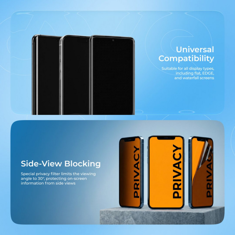 Захисна гідрогелева плівка Proove Hydrogel Privacy Matte (GGPC22001110)