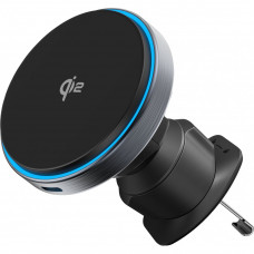 Автомобільний тримач з бездротовою зарядкою Proove Titanium Circle Qi2 15W Gray (WHTC15010003)