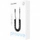 Кабель AUX Proove Steel Spring Lightning to 3.5 (1m) Black (ACSS00005101)