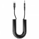 Кабель AUX Proove Steel Spring Type-C to 3.5 (1m) Black (ACSS00005201)