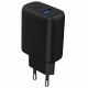 Мережевий зарядний пристрій Proove Silicone Power 2 30W (Type-C + USB) + кабель Type-C to Type-C (1m) Black (WCSP23011001)