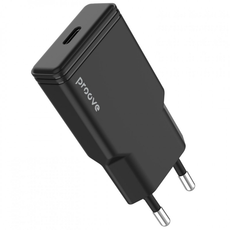 Мережевий зарядний пристрій Proove Slender 20W Type-C Black (WCSS20010001)