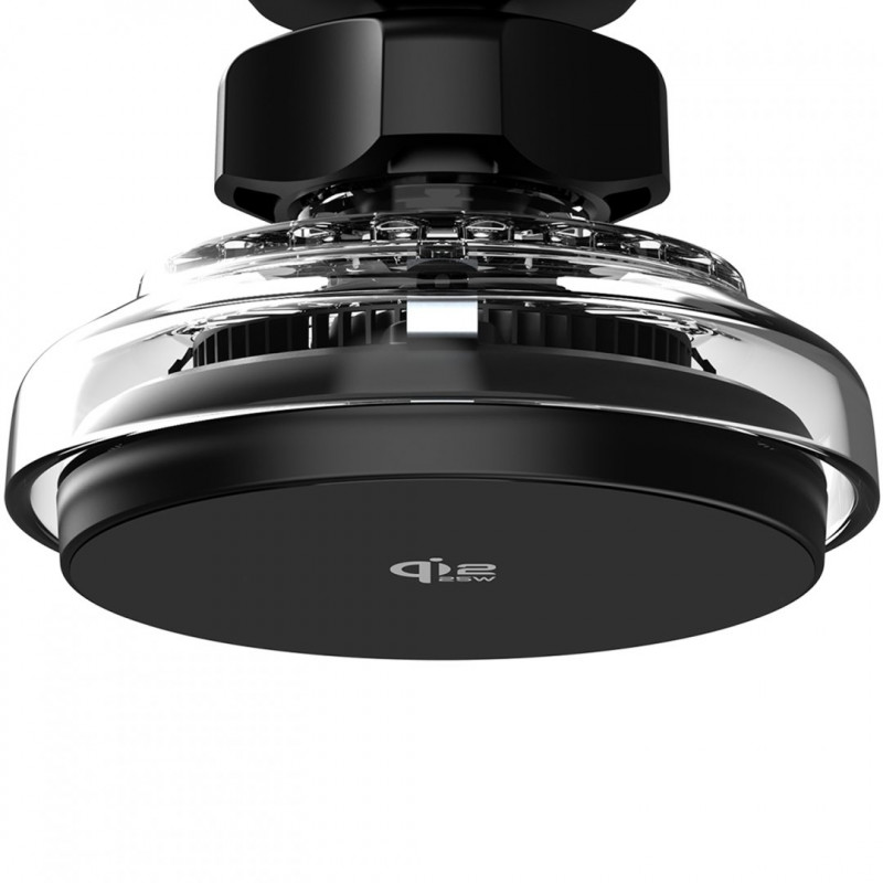 Автомобільний тримач з бездротовою зарядкою Proove Light Crystal Qi2.2 25W Gray (WHLC25002003)